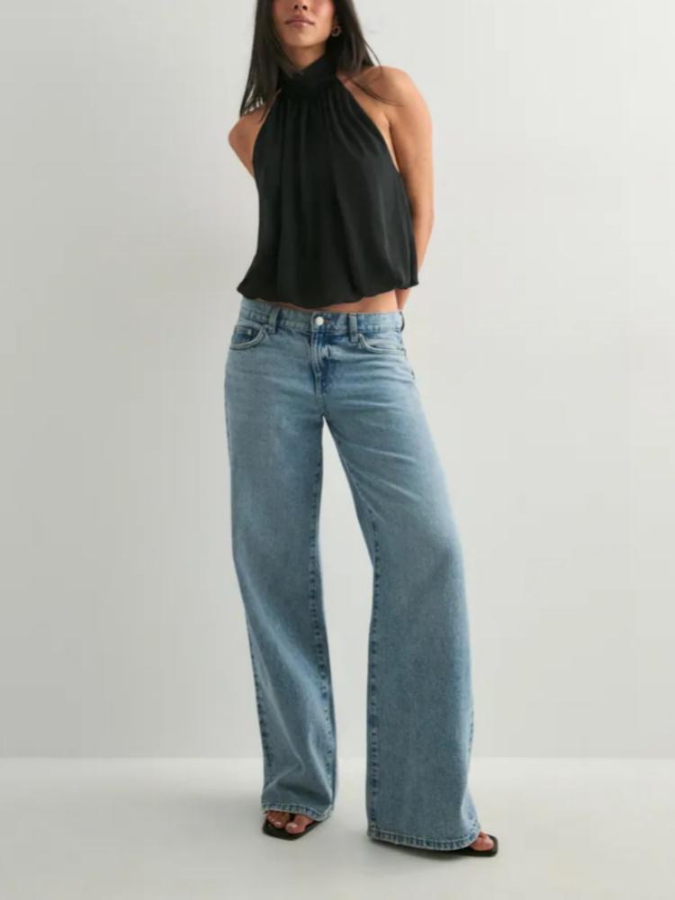 2026 Euro-American Style Halterneck Chiffon Top - Slim, Sexy, Backless, Solid Color for Vacation