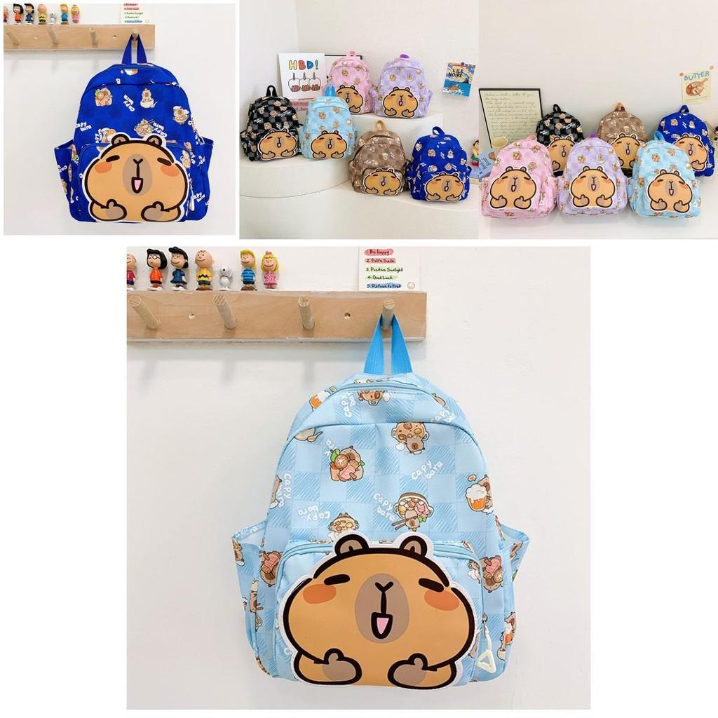 Charming Capybara Cartoon Preschool Backpack In Multiple Colors For Young Children 2-5 Years