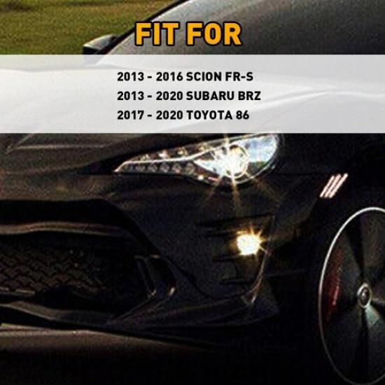 2x Smoked LED Side Turn Marker Signal Lights For Subaru BRZ Scion FR-S Toyota 86