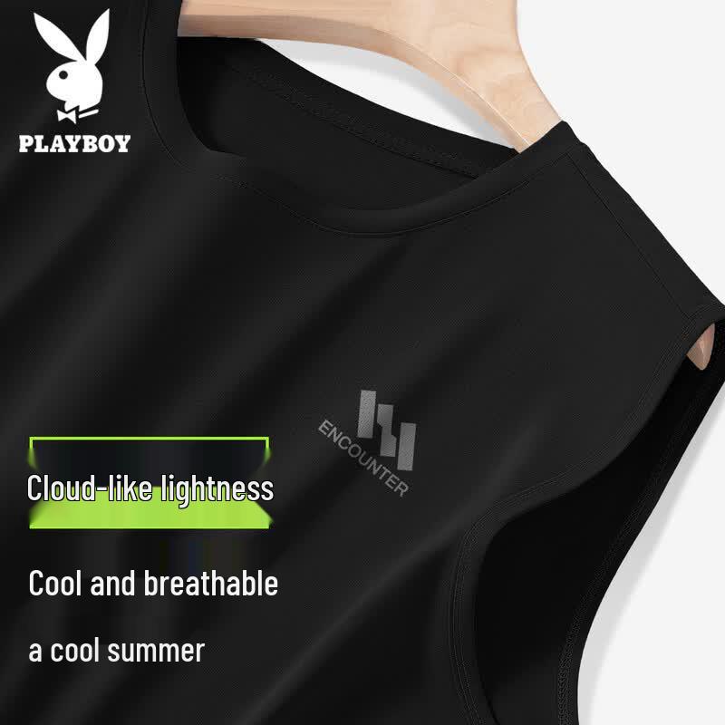 Мужская охлаждающая быстросохнущая майка-жилет PLAYBOY без рукавов 3XL