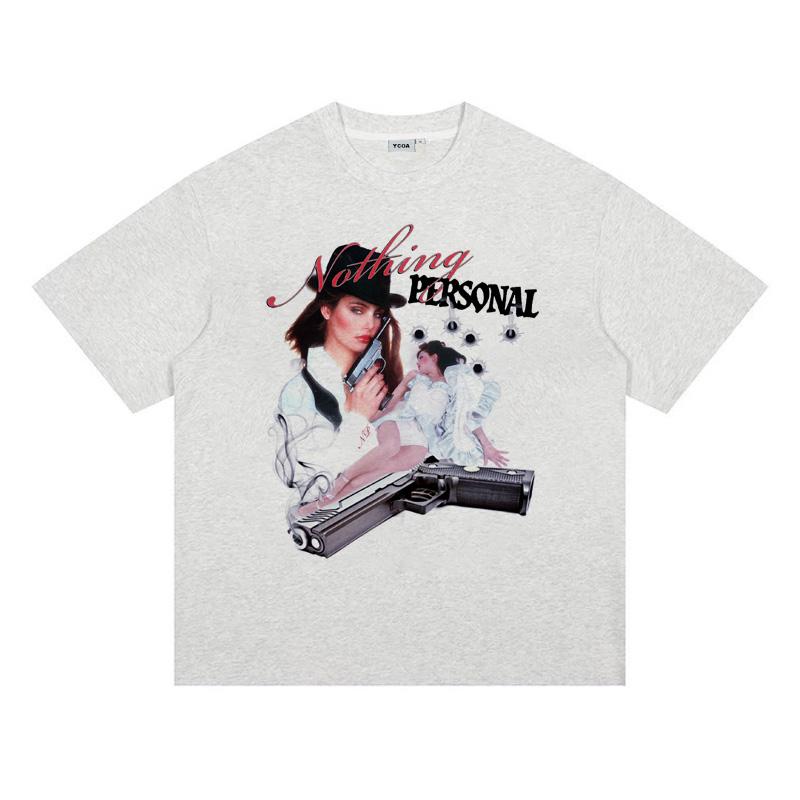 

Women TShirt Oversized Cotton DTG Printing Graphic Y2k Streetwear Tops Vintage Summer Short Sleeve Tees Korean Popular Clothes 4XL
