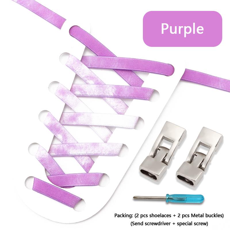 Cross Lock Shoelaces Colorful Rainbow Elastic Flat Laces Without Ties Shoelace Sneakers No Tie Shoe Laces Kids Adult Shoestrings