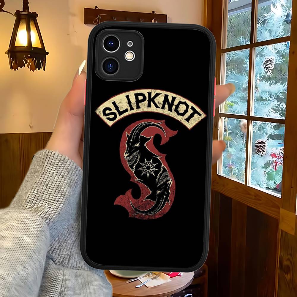 Slipknot Band Silicone Case For IPhone 16 15 14 13 12 11 Pro Max Plus X XS MAX Shockproof Matte Cover