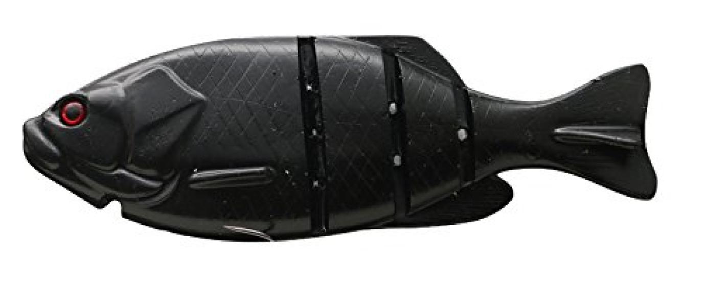 

ISSEI Свимбейт Жабры Плоский Пловец 145мм 58г Черная Приманка #17