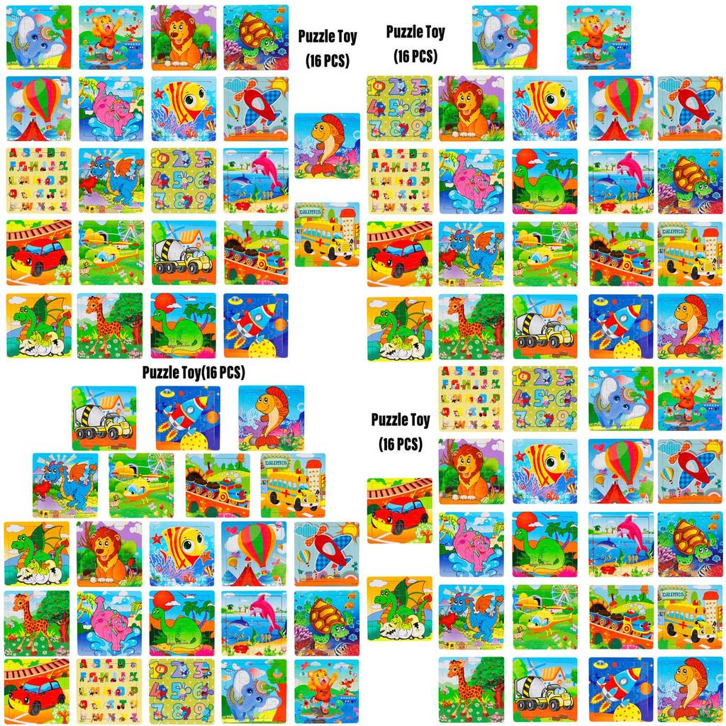 Kindergarten Wooden Puzzle Cards Animal And Transportation Themes Educational Toy For Kids