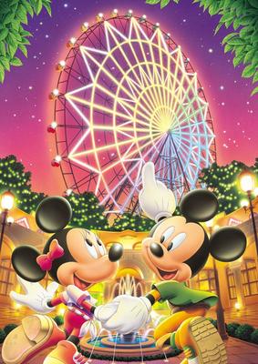 Quebra-cabeça de 108 peças Noite Fantástica Disney [Quebra-cabeça Luminoso] (18,2 x 25,7 cm)