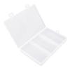 Organizer Storage Box 3 Grids Multifunctional With Cover Space Saving Jewelry