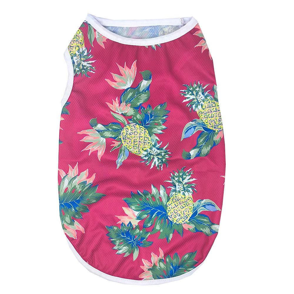 Hawaiian Beach Style Pet T-shirt For Small Medium Dogs Cats Summer Breathable Puppy Vest Clothes French Bulldog Yorkshire Coat