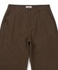 WEST GRAND BOULEVARD Wide Curved Line Cotton Pants Brown