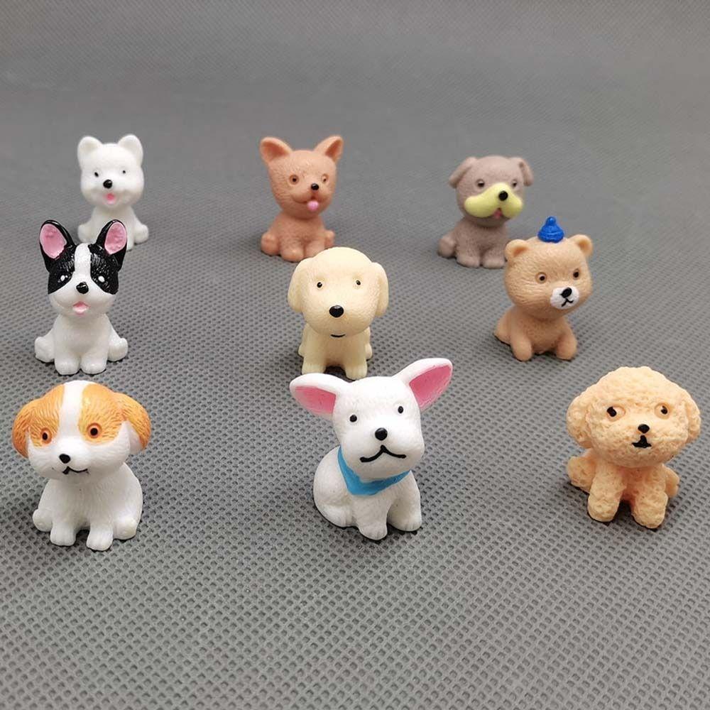 Cute Animals Puppy Miniature Figurines Home Decor Dog Ornaments Mini Resin Dogs  Micro Landscape