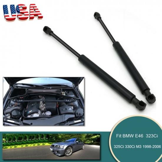 2Pcs Front Hood Bonnet Gas Lift Support Shock Struts For BMW E46 323i 325i 328i