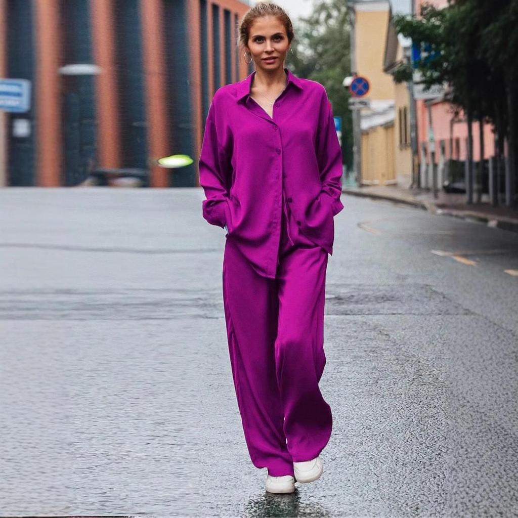 Ensemble de chemise pour femme urbain transfrontalier 2025