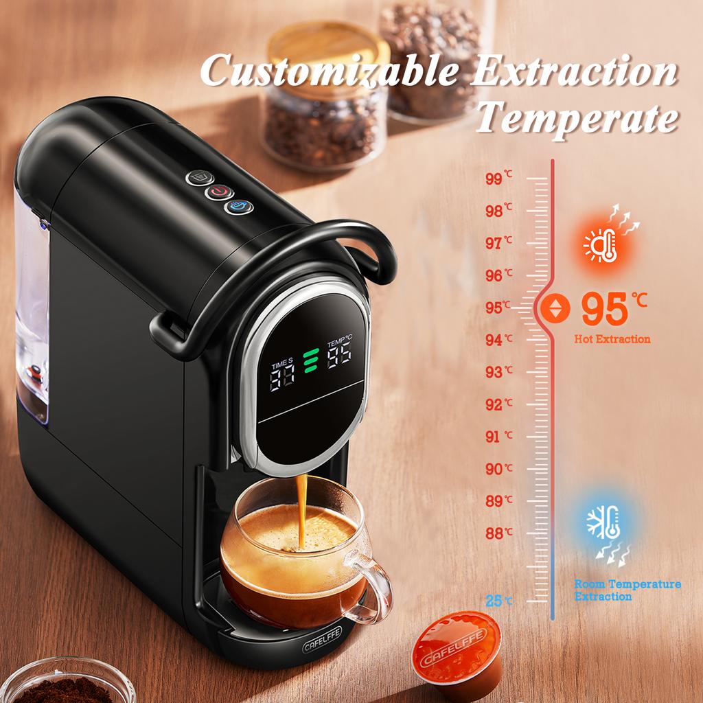 Fully Automatic Portable Capsule Coffee Machine – Compact Size for Office and Home Use, Italian-Style Espresso Maker