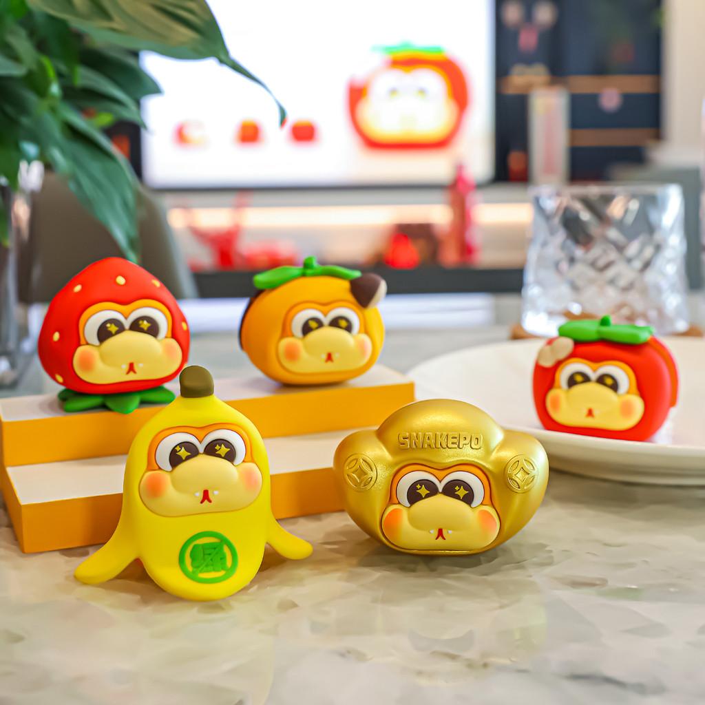 Fruits Snakepo Snake Zodiac Ornament Cutes Creatives Tabletop Supplies Toys