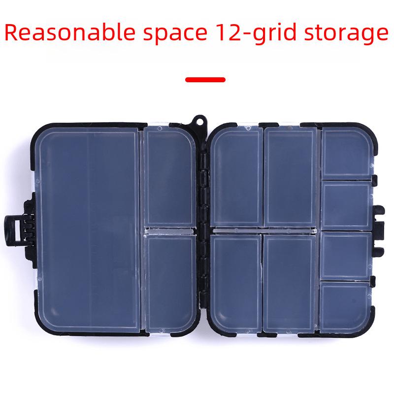 Fishing Tackle Box with 12 Compartments for Lures and Accessories