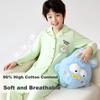 Jiusuiban [Air-Conditioned Room Recommendation] Children's Pajamas, Boys And Girls Spring And Autumn Pure Cotton Moisture-Wicking Youth Home Wear Set