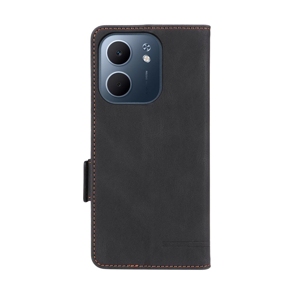 For Oppo A5x 5G/4G Case Leather Wallet Flip Phone Cover with Hardware Decor
