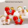 Year Of Horse Resins Sculpture New Year Decorative Figurine Symbolizing Fortunes Prosperity For Gifting Or Shelf Table