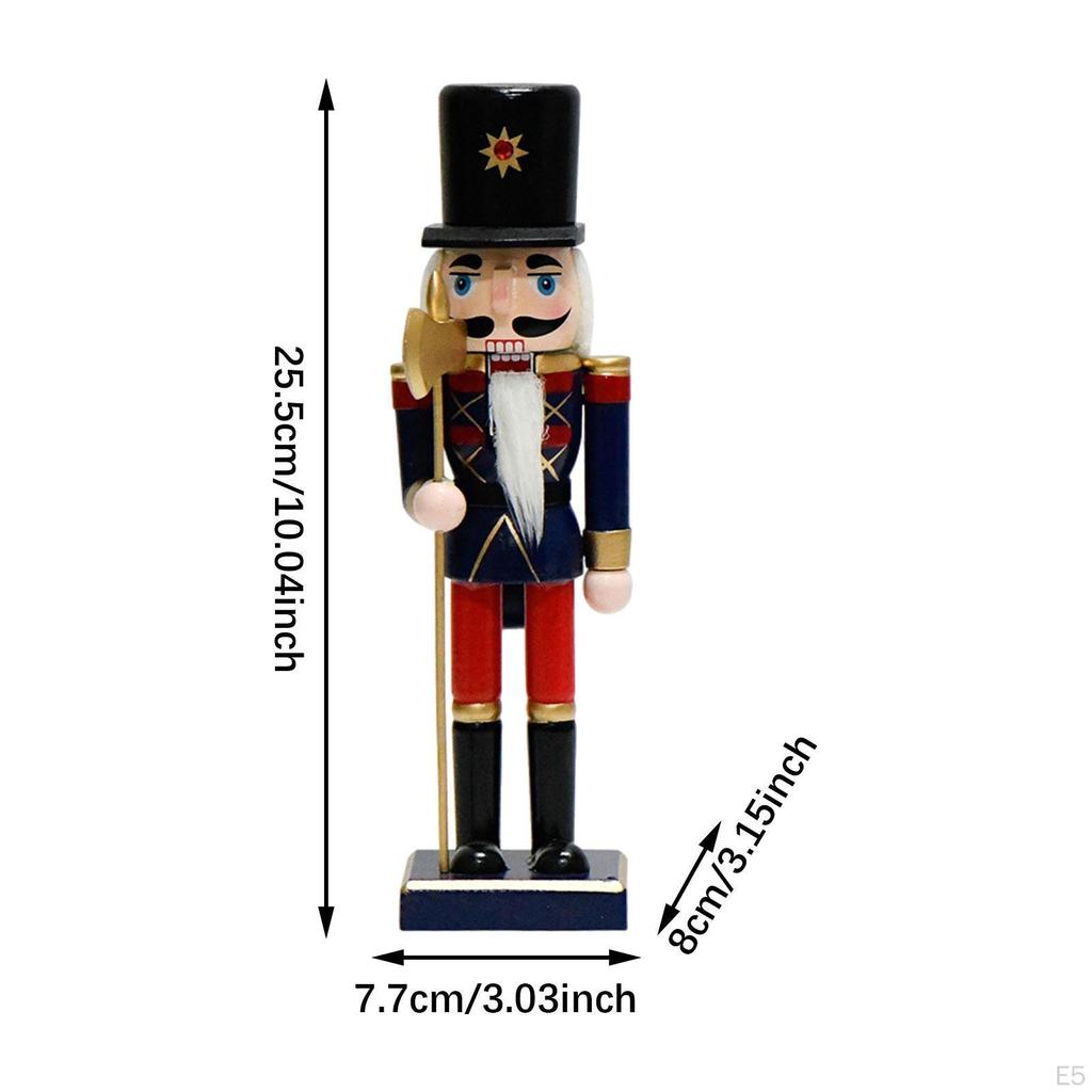 Christmas Decor Nutcracker Height 10inch Ornament Wooden Figurine