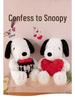 2025 Snoopy Love Heart Bouquet Plush Toy Pillow - Birthday Gift for Girls and Kids