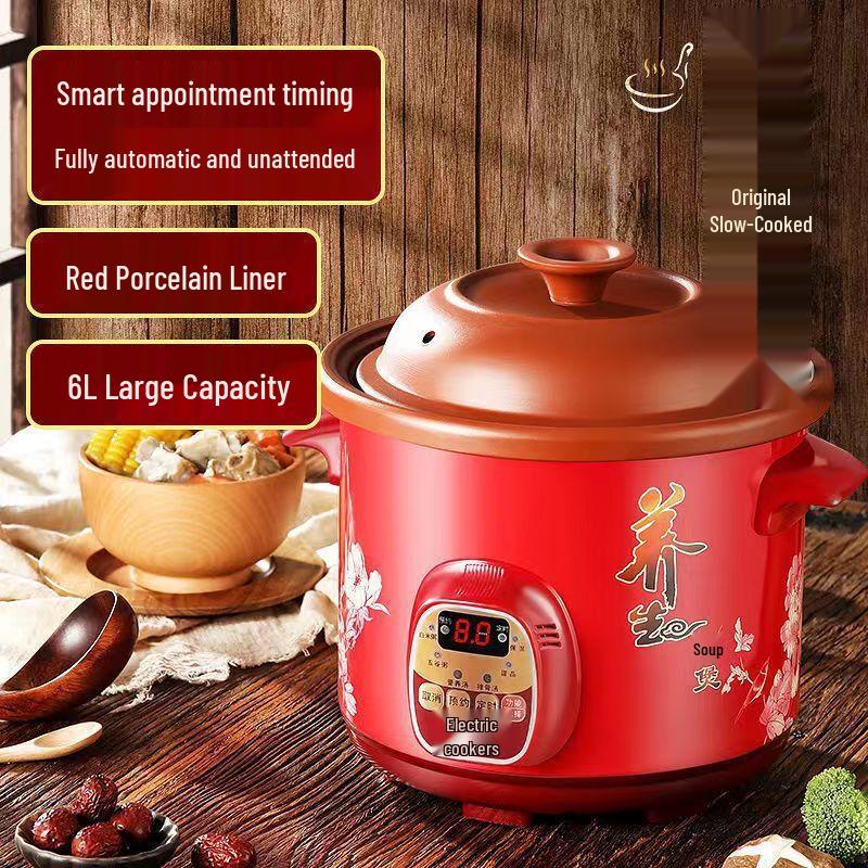 Multi-functional Ceramic Electric Stew Pot