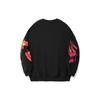 Li Ning Daily Prosperity Series Dragon Year Dragon Totem Pattern Loose Pullover Sweatshirt Men sweatshirt Black AWDU333-2