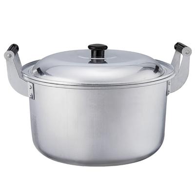 Oală Mare de Aluminiu cu Capac și Mâner Grosime Mare Transfer Eficient de Căldură Oală Mare de Aluminiu Oală de Bucătărie pentru Gătit