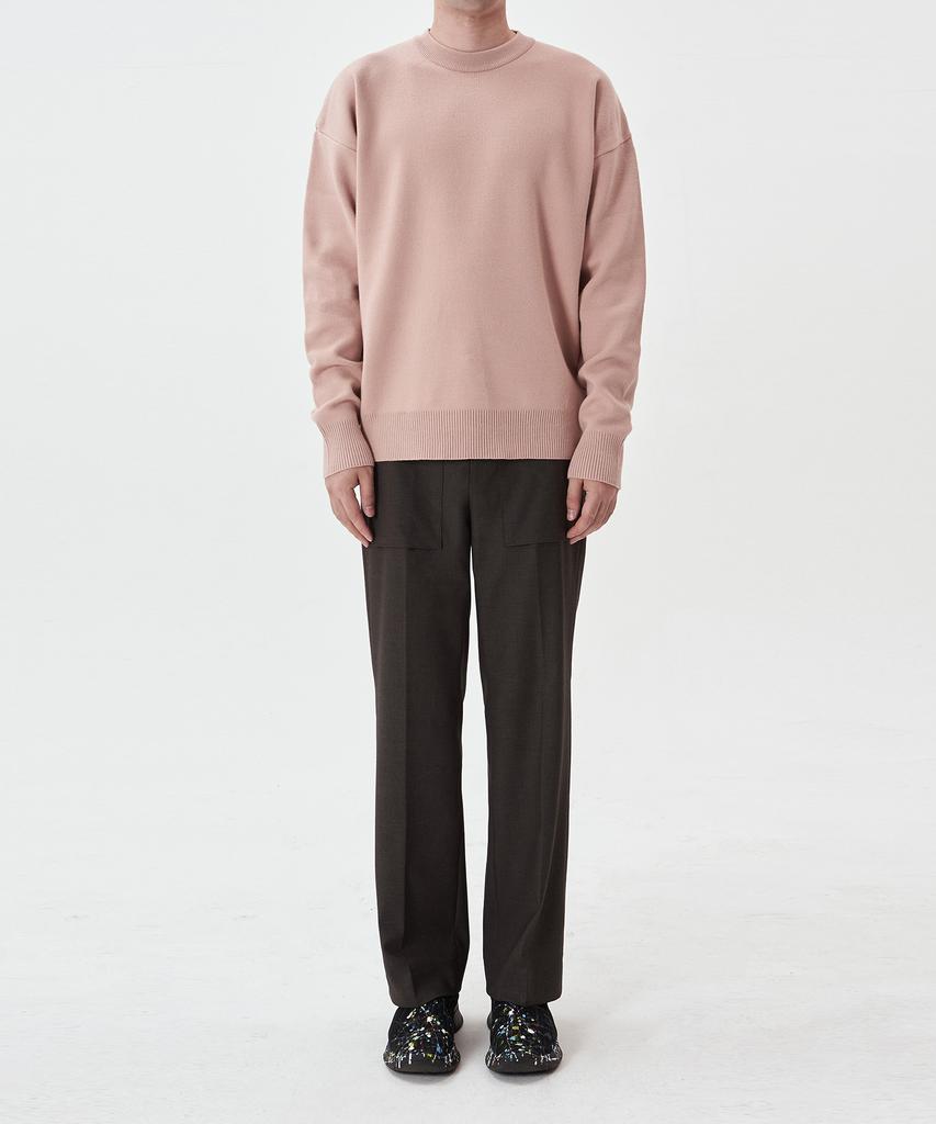 OX STUDIOS Essential Crop Knit (Dusty Pink)