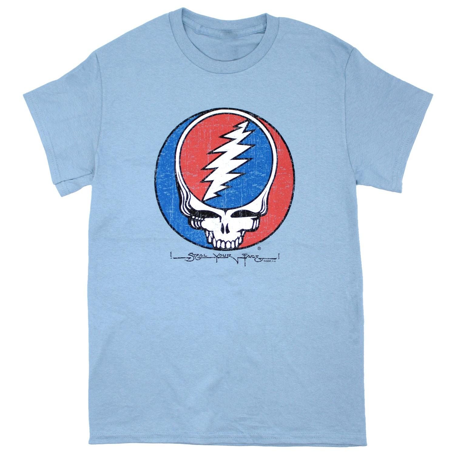 Men s Grateful Dead Distressed S.Y.F. T-shirt XX-Large Blue XL