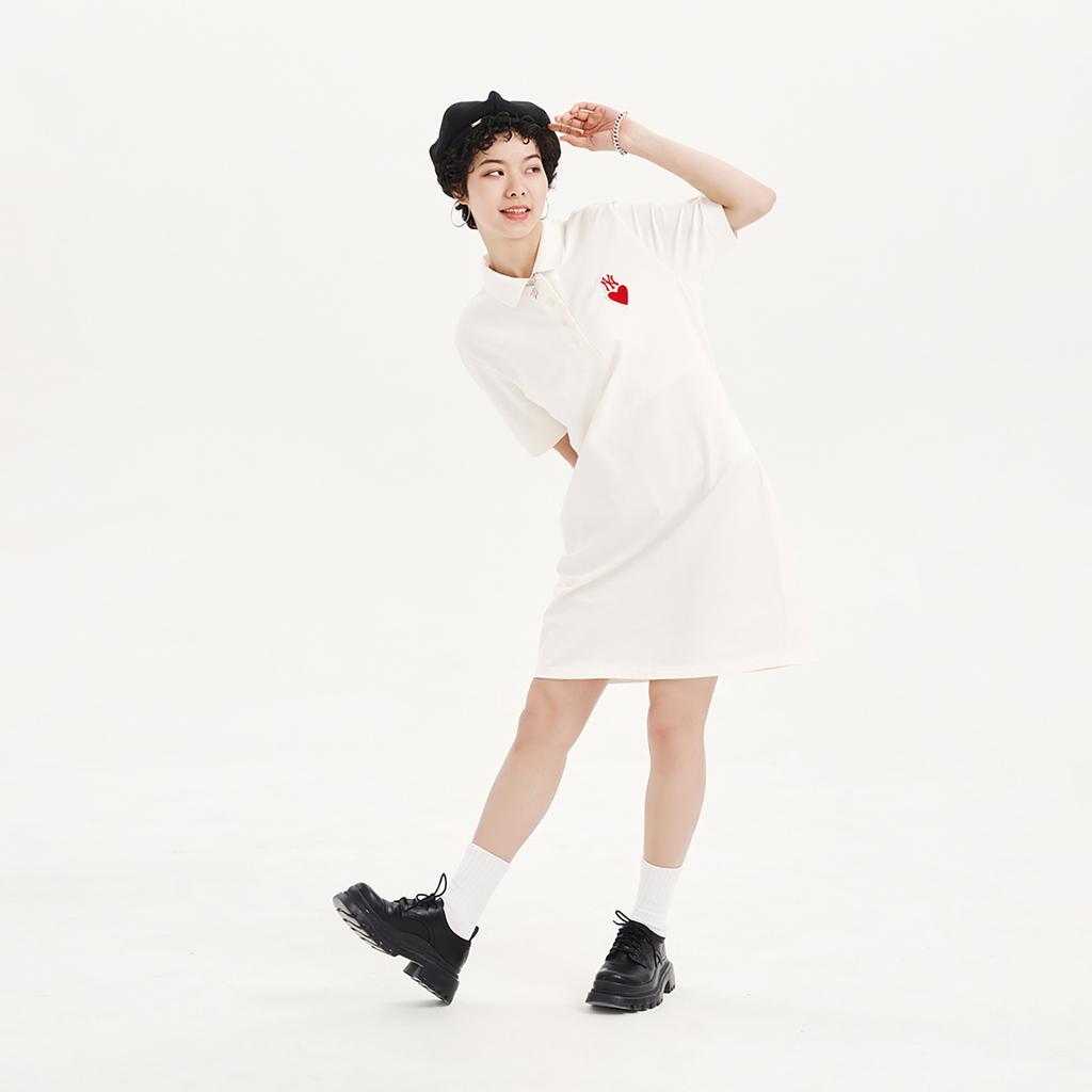 New MLB New York Yankees Short Sleeved Dress Women's White 3FOPH0133-50CRS