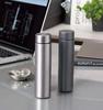 Marutatsu Water Bottle Mini Mug Bottle Vacuum 2 Layer Small Slim Stylish Stainless Steel Bottle Black 220ml 35070BK Warm/Cold