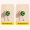 Suction Cup Wall Hook Reusable No Drill Hook with 180-degree Rotating Hook Design for Bathroom