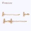 DIY Multi-Strand Beading Jewelry Making Supplies,18K Gold Plated Lobster Clasp Extension Chain With Cuboid Separator Spacer Bars