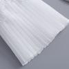 Embroidery Flower Wrist Cuffs Arm Sleeves Ruffled Design Multiuse Armwear Decorative Sleeves For Office Casual Outfit