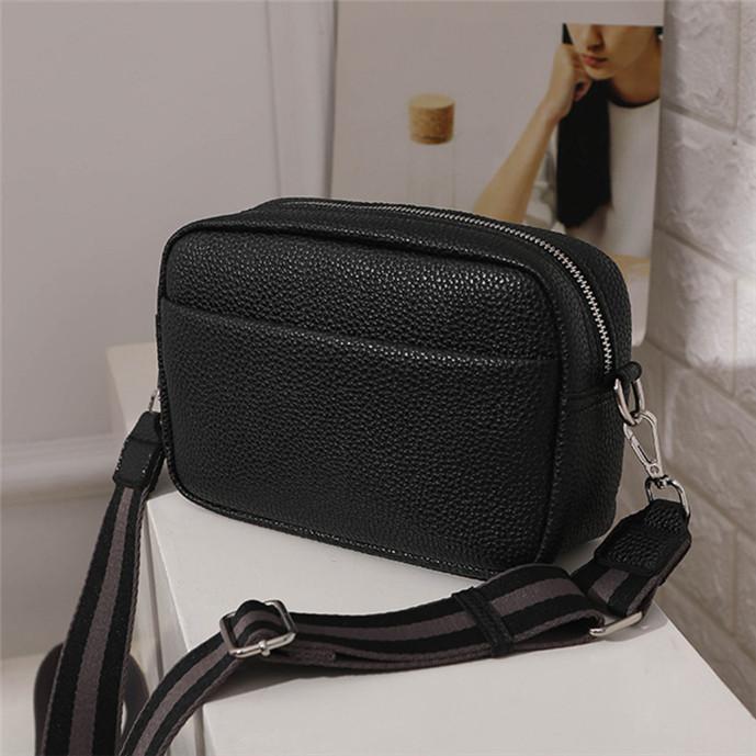 Wide Strap Women Crossbody Bags Ladies Handbags Square Bags Shoulder Sling Bags for Femele