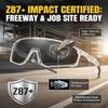 Photochromic Safety Glasses, Polarized Transition UV400 Protection Glasses for Work Cycling Driving