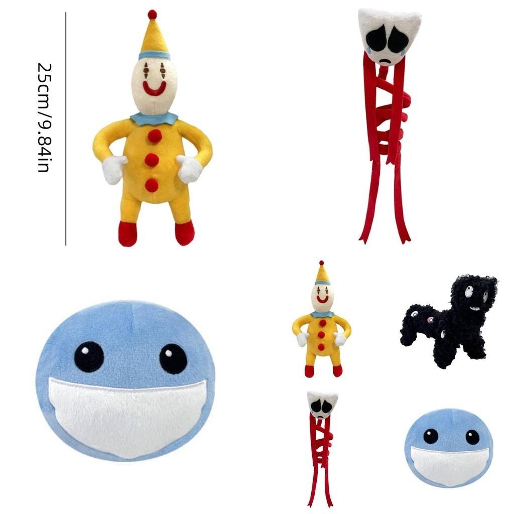 Unique Digital Circus Rabbit Plush 25cm Height Red Spring Bubble Black Monster Colors Short Plush