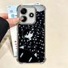 O-Omori Cartoon Game Plating Phone Case For Xiaomi Redmi Note 14 15 Pro Plus 13 12 11 11S 11T 10 9S 9 5G Anti-Fall Airabag Cover