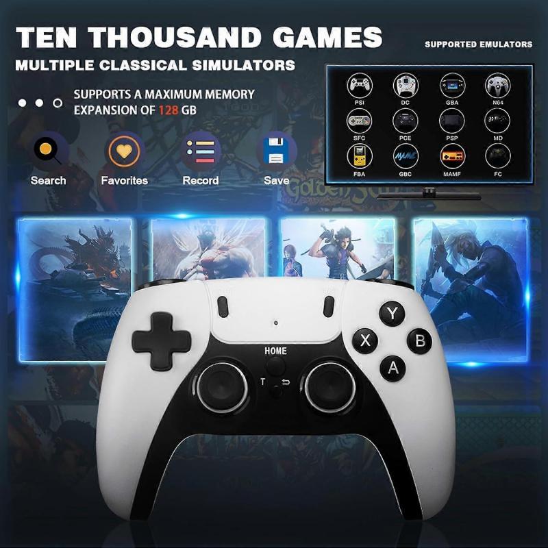 32G Retro-Videospielkonsole,Retro Play Game Stick,Nostalgie-Stick-Spiel,Konsolen mit zwei 2,4G-Wireless-Controllern