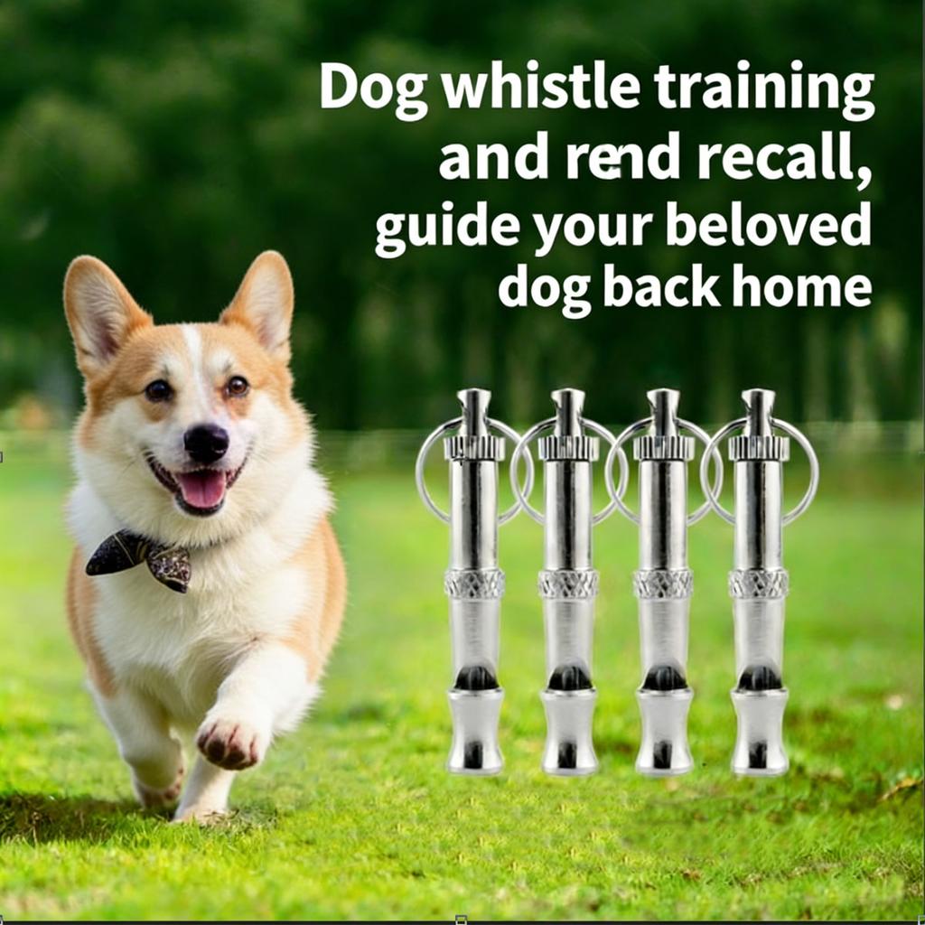 1 Pc Pet Dog Whistle Adjustable Volume Ultrasonic Whistle Portable Used For Pet Training Behavior Assistance
