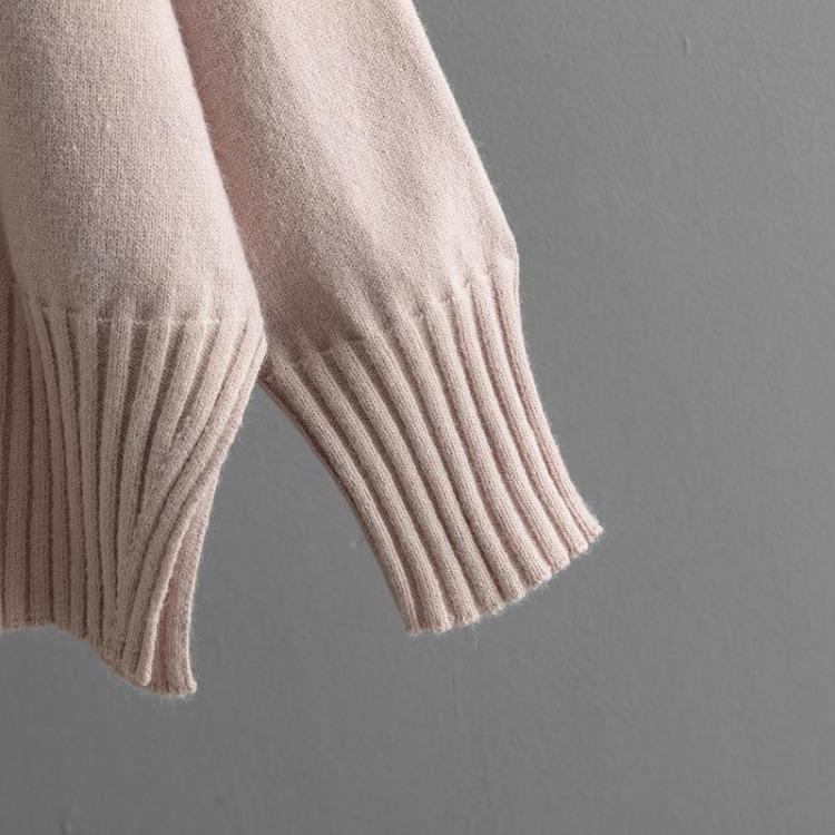 Women Casual Long Sleeve O Neck Diamond Knit Sweater Autumn Winter