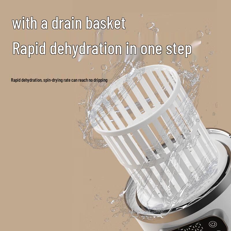 ZISIZ Mini Underwear Washing Machine with Spin Dryer