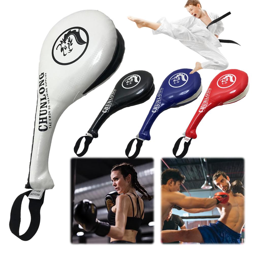 Kids/Adult Taekwondo PU Rebound Sponge Durable Double Kick Pad Target for Tae Kwon Do Karate Kickboxing Sanda Training Target
