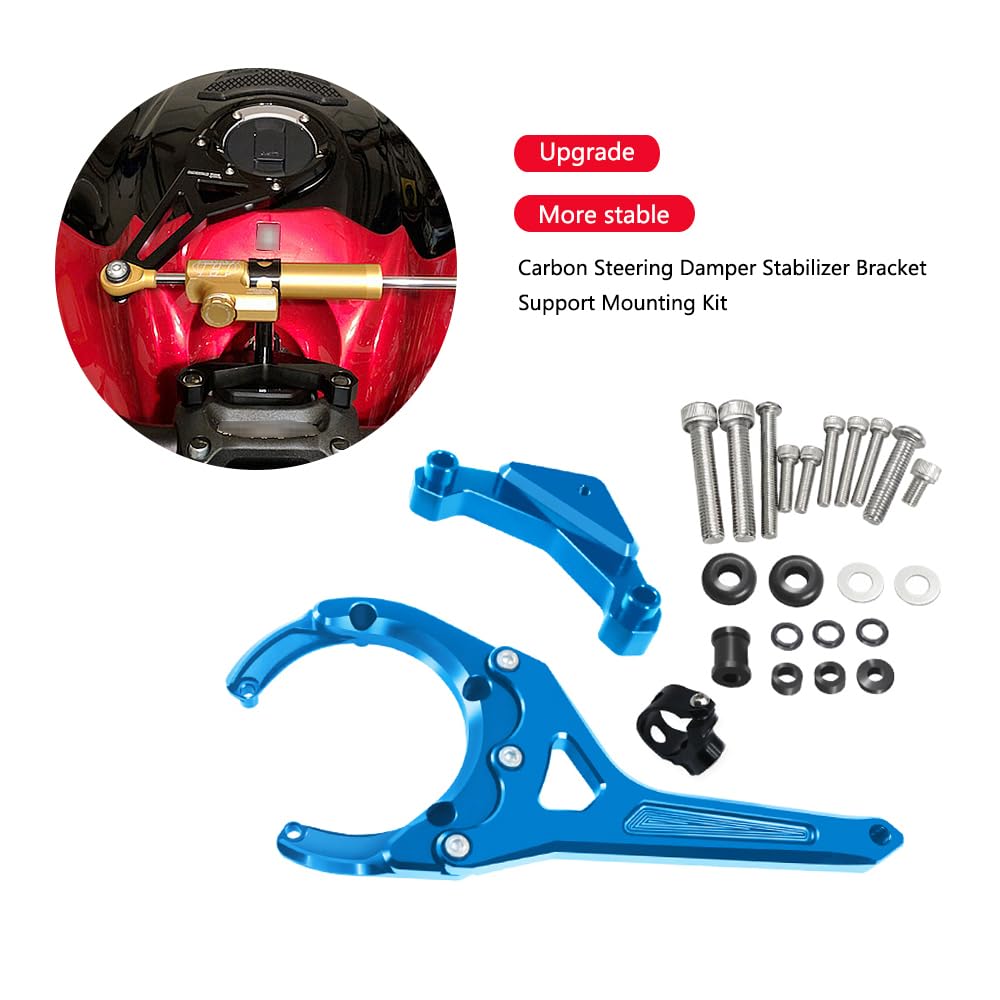 XIAMAOZPR for Carbon Steering GSXS1000 S1000gt Damper Stabilizer Bracket Support Mount Kit Motorcycle Accessories