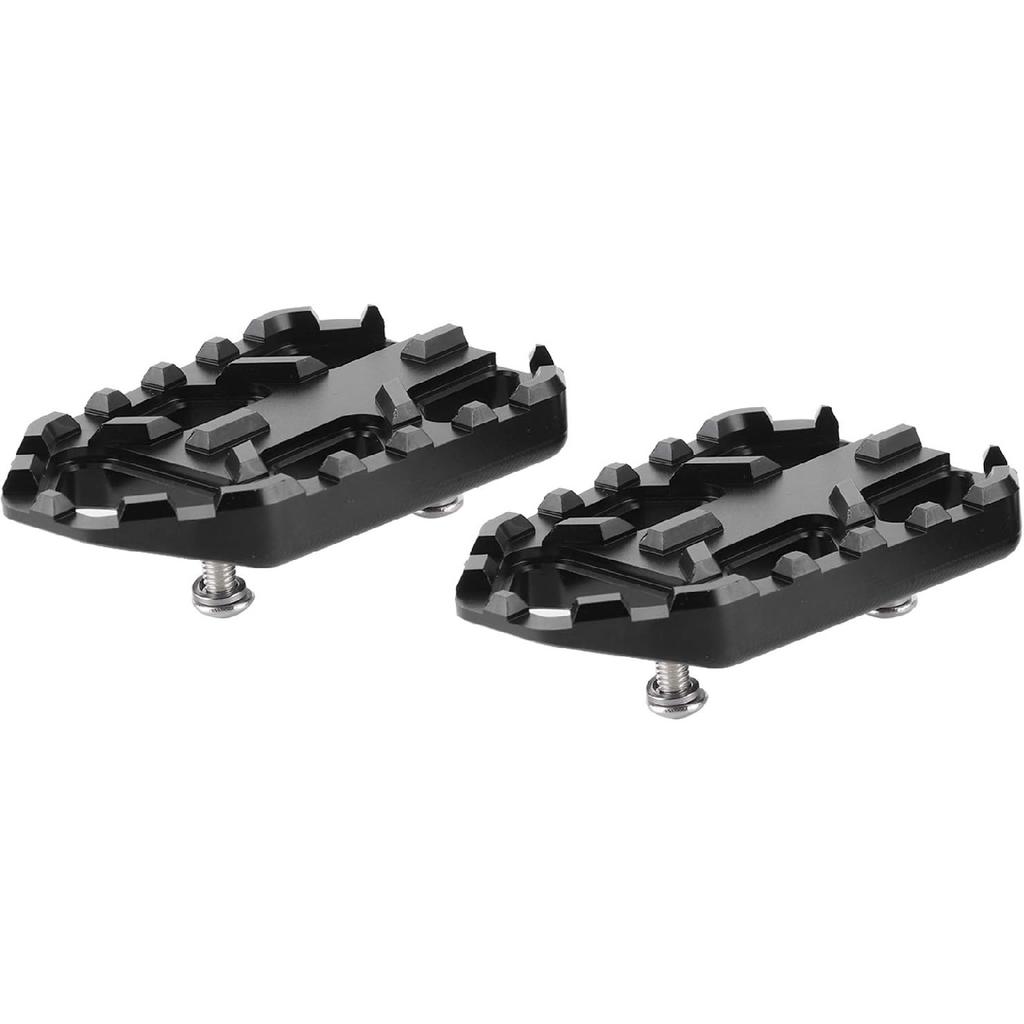 Motorcycle Foot Pegs Footpegs Footrests Foot Pedals Rests Wide Footrest CNC Aluminum Alloy Pedals Fit FordL650 DL1000 VSTROM (black)