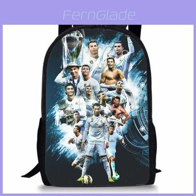 Cristiano Ronaldo Basketball Sports Backpack With Waterproof Polyester For Middle School Students