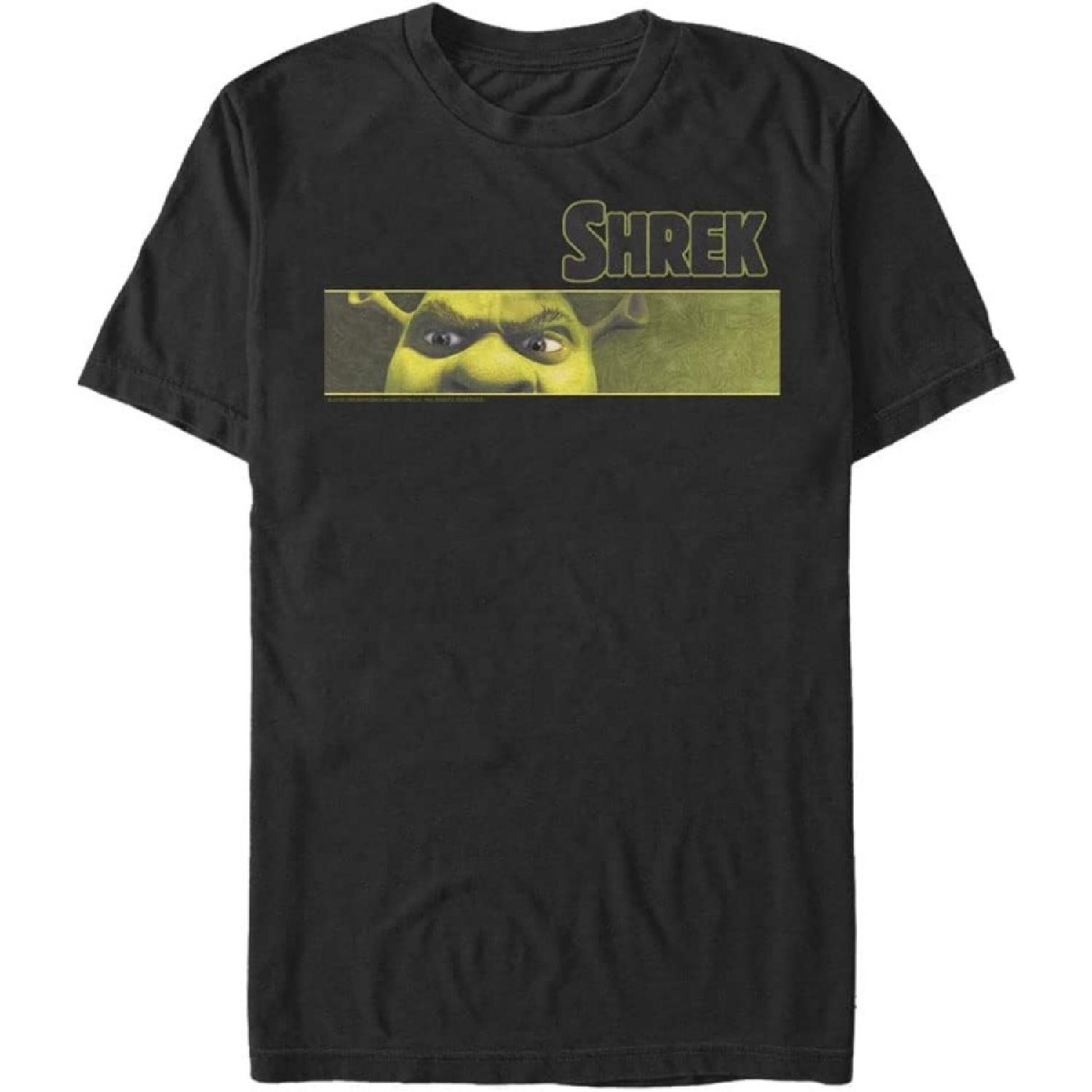 Fifth Sun мужская Шрек Шрек 1 Глаза Огра Мужские Топы Футболка с коротким рукавом XXXXXL разноцветный