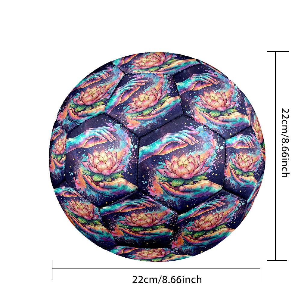 1pc Lotus Harmony Size 5 Soccer Ball Professional Match Training Football Indoor &Outdoor Sports Ball Training Ball Lightweight Durable y65