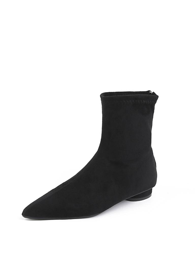 Women Boots Temperament Pointe Short Boots High Quality Suede Leather Boot Fashion Elastic Slim Women Ankle Boot Bottines Femmes