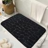 HOMZY Bathroom Bathtub Water Absorption Non-slip Floor Rug Bath Mat Doormat Cobblestone Embossed Washable Carpets